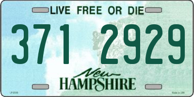 NH license plate 3712929