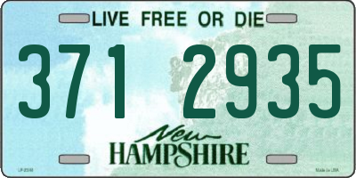 NH license plate 3712935