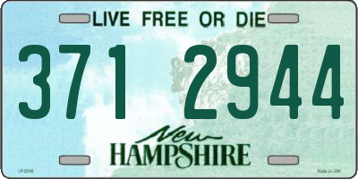 NH license plate 3712944