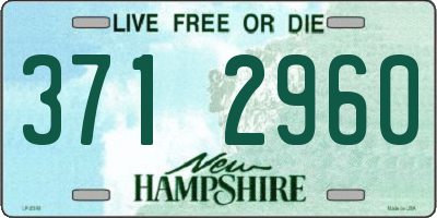NH license plate 3712960
