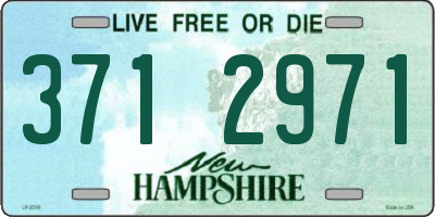 NH license plate 3712971