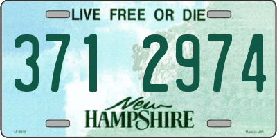 NH license plate 3712974
