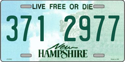 NH license plate 3712977