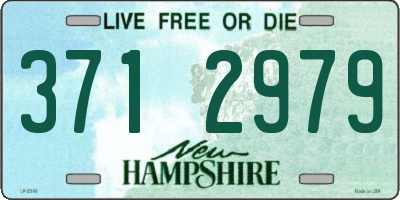 NH license plate 3712979