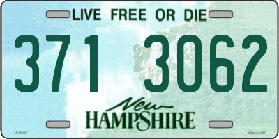 NH license plate 3713062