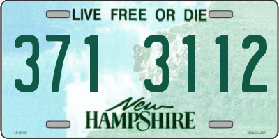 NH license plate 3713112