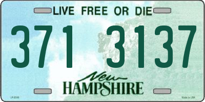 NH license plate 3713137