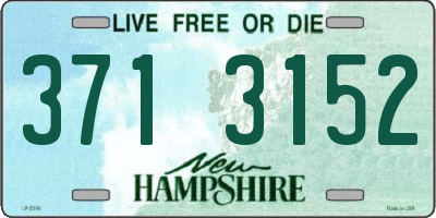 NH license plate 3713152
