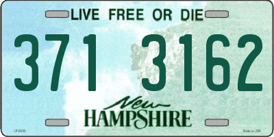 NH license plate 3713162