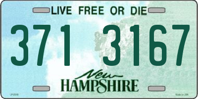 NH license plate 3713167