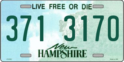 NH license plate 3713170