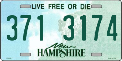 NH license plate 3713174