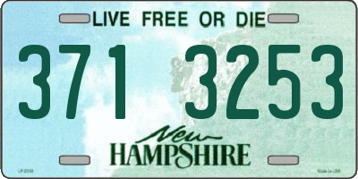 NH license plate 3713253