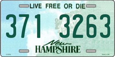 NH license plate 3713263