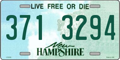 NH license plate 3713294