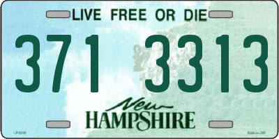 NH license plate 3713313