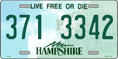 NH license plate 3713342