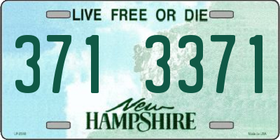 NH license plate 3713371