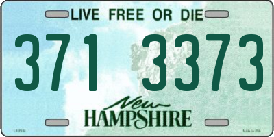 NH license plate 3713373