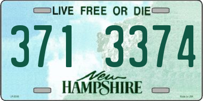 NH license plate 3713374