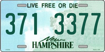 NH license plate 3713377