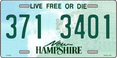 NH license plate 3713401