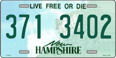 NH license plate 3713402