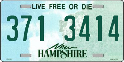 NH license plate 3713414