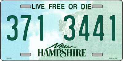 NH license plate 3713441