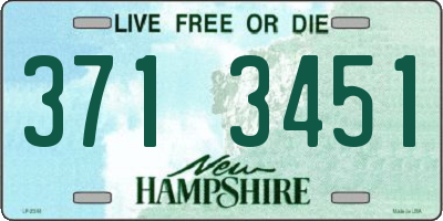 NH license plate 3713451