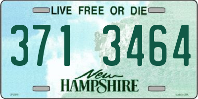 NH license plate 3713464