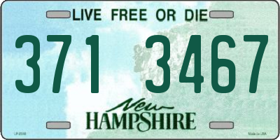 NH license plate 3713467