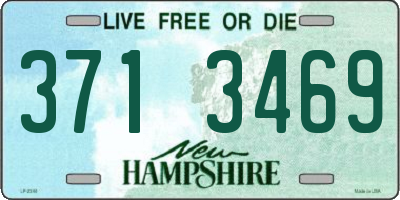 NH license plate 3713469