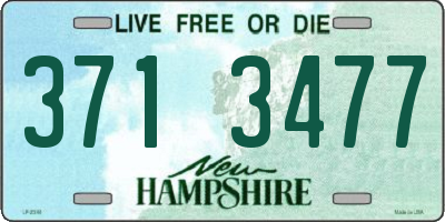 NH license plate 3713477