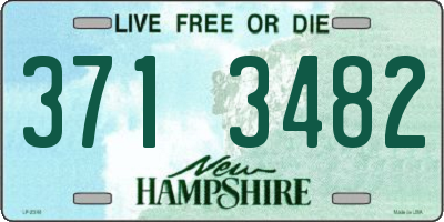 NH license plate 3713482