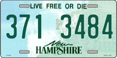 NH license plate 3713484
