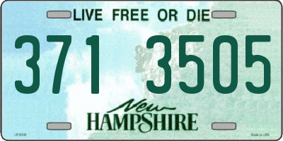 NH license plate 3713505