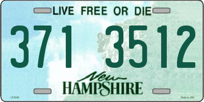NH license plate 3713512