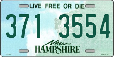 NH license plate 3713554