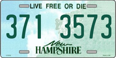 NH license plate 3713573