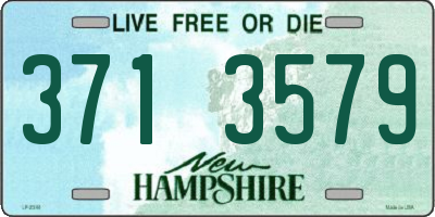 NH license plate 3713579