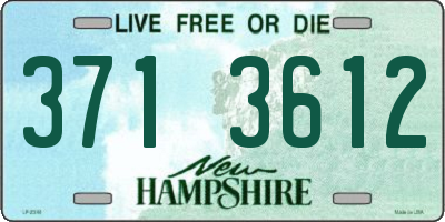 NH license plate 3713612