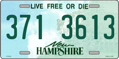 NH license plate 3713613