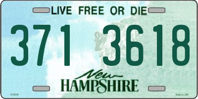NH license plate 3713618