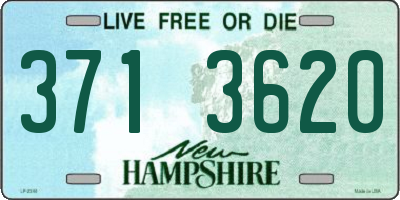 NH license plate 3713620