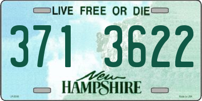 NH license plate 3713622