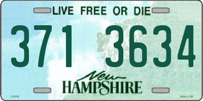 NH license plate 3713634