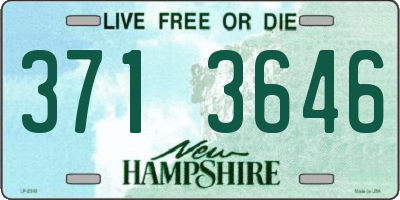 NH license plate 3713646