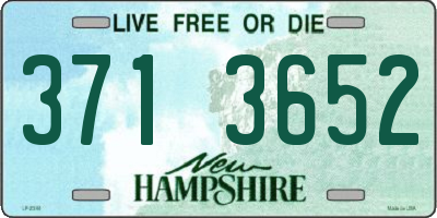 NH license plate 3713652
