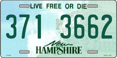 NH license plate 3713662